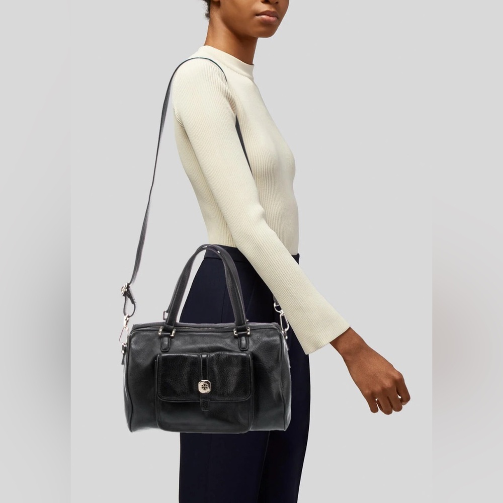 Tory Burch Pebbled Leather Boston Bag